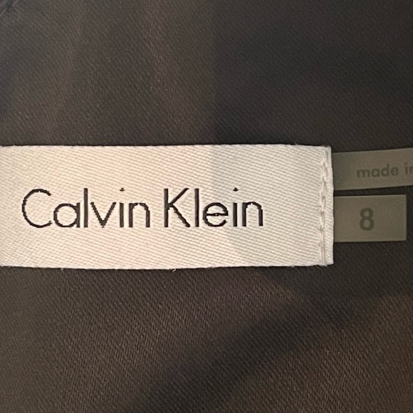 Calvin Klein Black Satin One Shoulder BodyCon Dress NWOT - Picture 7 of 11